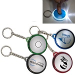 Transparent Round LED Key Chain
