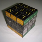 Black Plastic Speed Magic Interconnecting Puzzle Cubes