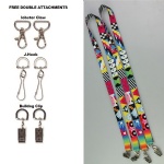 Double Ended Polyester Lanyards